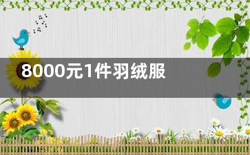 8000元1件羽绒服直播间仅卖800元 到底是怎么回事呢